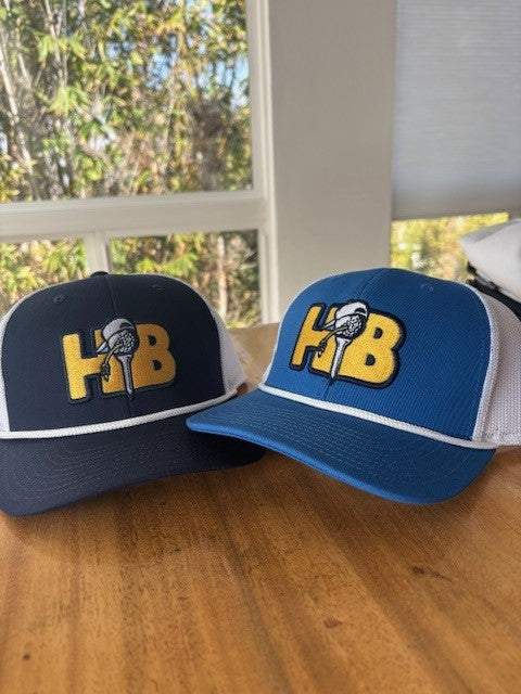 austin reaves trucker hat la blue & navy