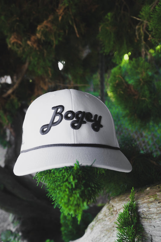 Bogey Trucker Hat | White & Navy